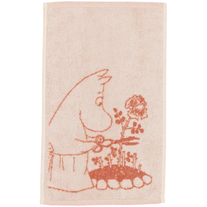 Moomin Arabia Muumi käsipyyhe 30x50 Muumimamma beige GOTS