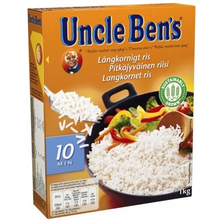 Uncle Ben's Pitkäjyväinen riisi 1kg