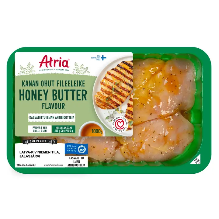 Atria Kanan Ohut Fileeleike Honey Butter 1000g