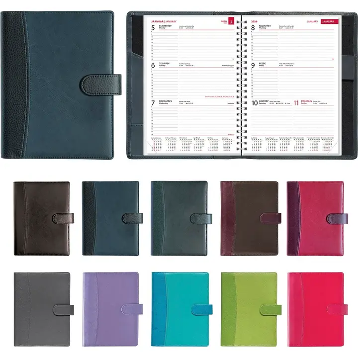 Boss nädal a5, horisontaal, spiraal, lux