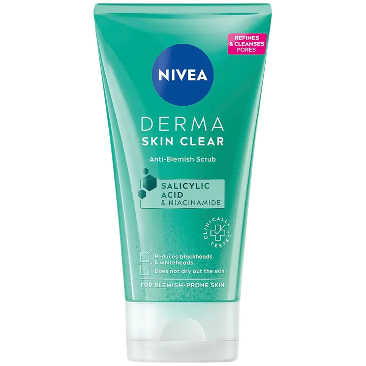 NIVEA 150ml Derma Skin Clear Anti-Blemish Scrub -kuorintavoide
