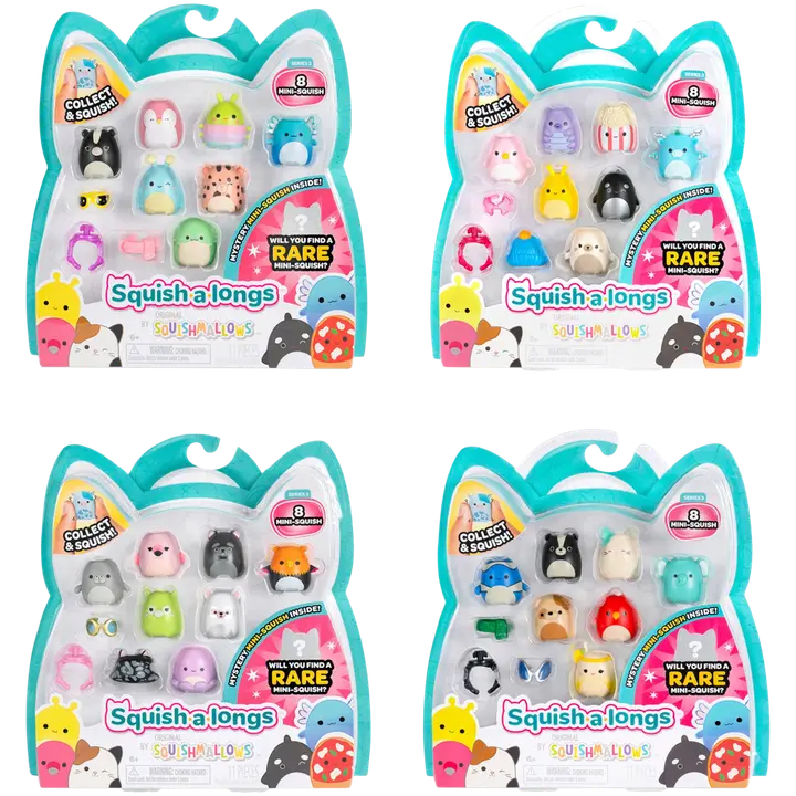 SQUISH-A-LONGS 2,5 CM TEGELANE 8 TK S3