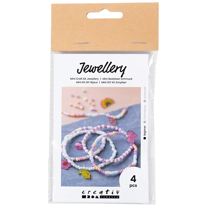 Creativ Company askartelupakkaus rannekorut kutistemuovista