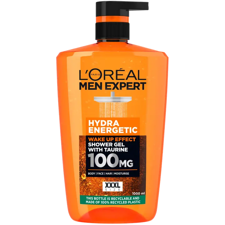 L'Oréal Paris Men Expert Hydra Energetic suihkugeeli normaalille iholle 1000 ml