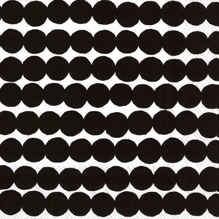 Marimekko salvrätt 25cm must