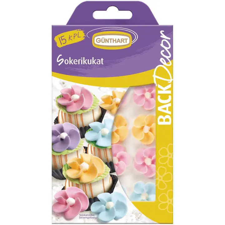Günthart Decor kakunkoriste kukat pastelli 20G