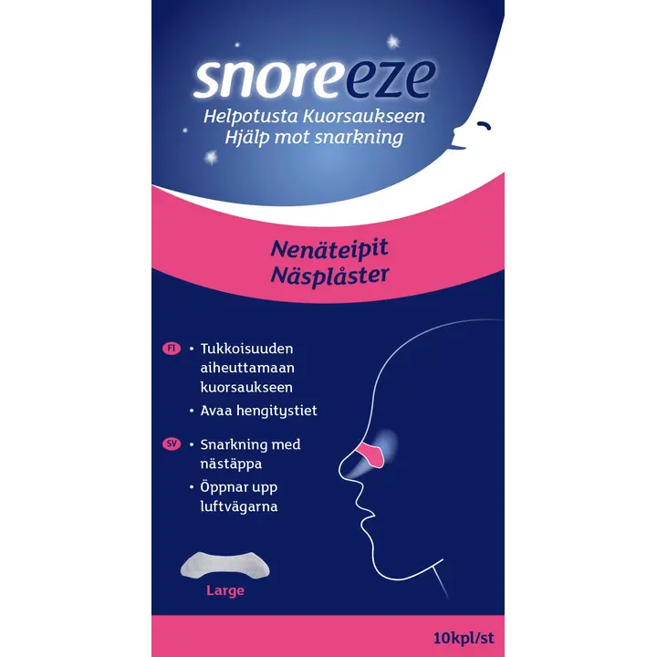 Snoreeze Nenäteipit 10 kpl
