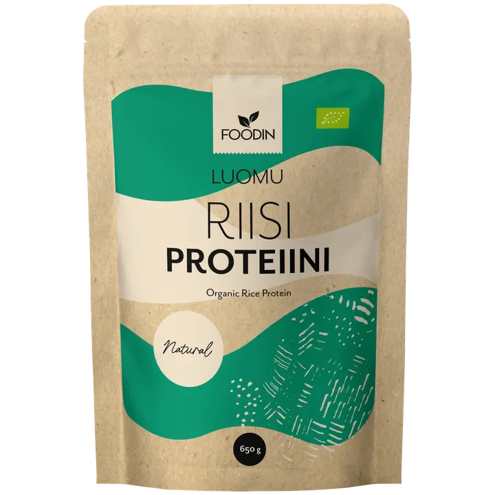 Foodin Riisiproteiini maustamaton luomu 650g