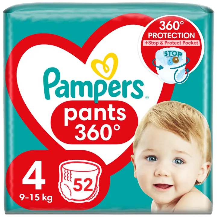 PAMPERS püksmähkmed JP S4 52tk