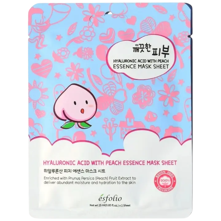 Esfolio Pure Skin Hyaluronic Acid with Peach kangasnaamio