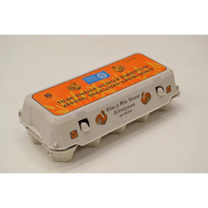 Vapaan, onnellisen kanan munia 10 kpl Niina ja Mika Vatanen