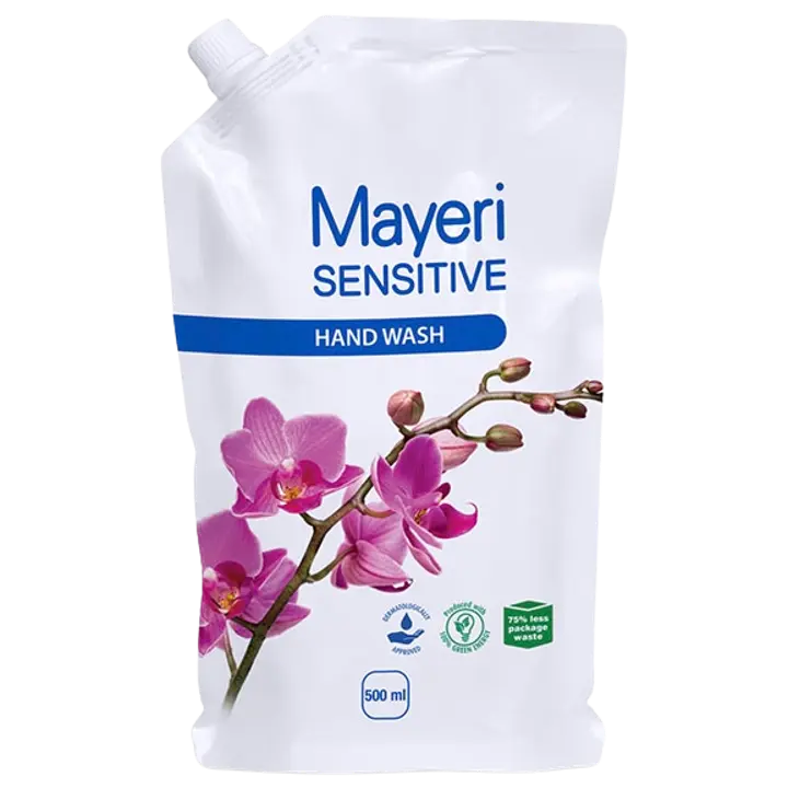 Mayeri vedelseep/täitepakk Sensitive 500ml