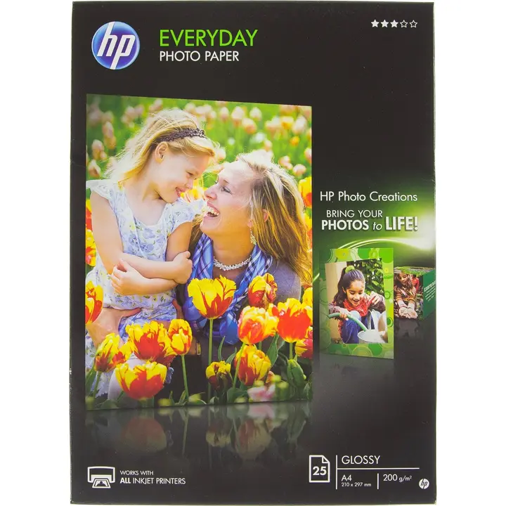 HP valokuvapaperi A4 25kpl