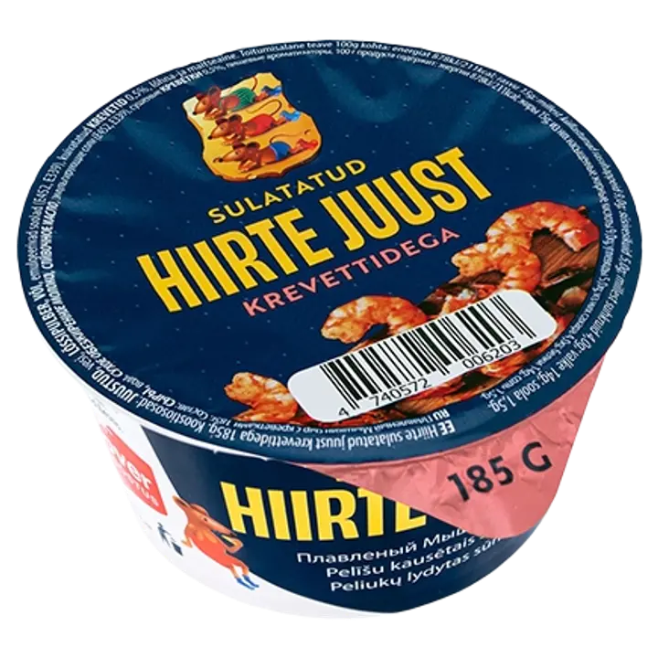 Hiirte Sulatatud Juust krevettidega 185g