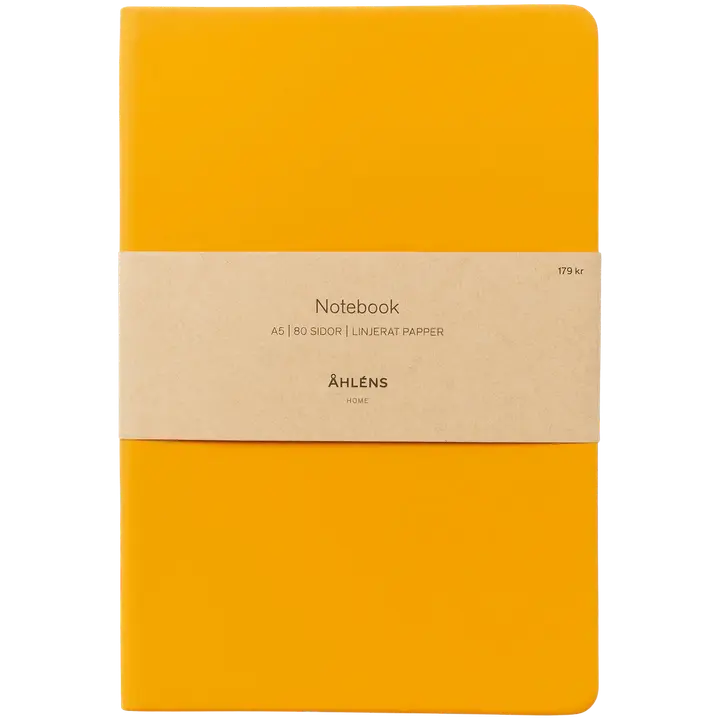 Notbook romeo pu a5 kollane