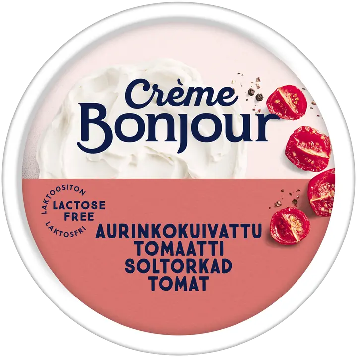 Crème Bonjour laktoosivaba toorjuust päikesekuivatatud tomatitega 200g