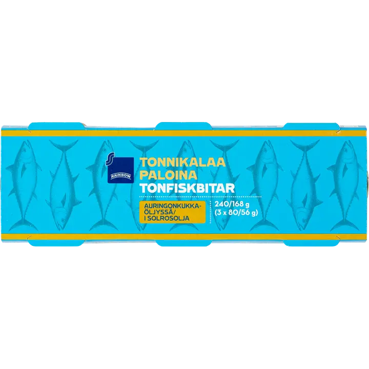 Tuunikalatükid õlis 3 x 80/56 g