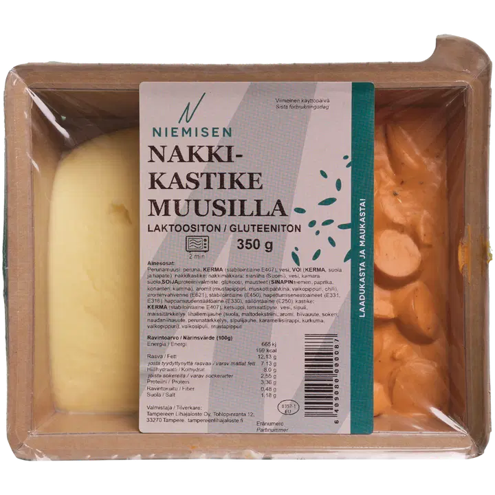 Niemisen Nakkikastike perunamuusilla 350g