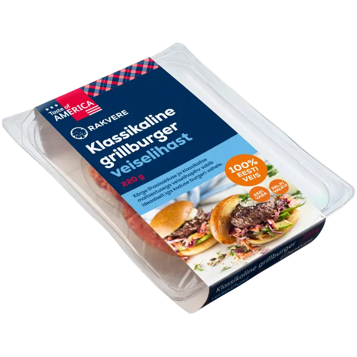 Rakvere Klassikaline Veiselihaburger 220 G