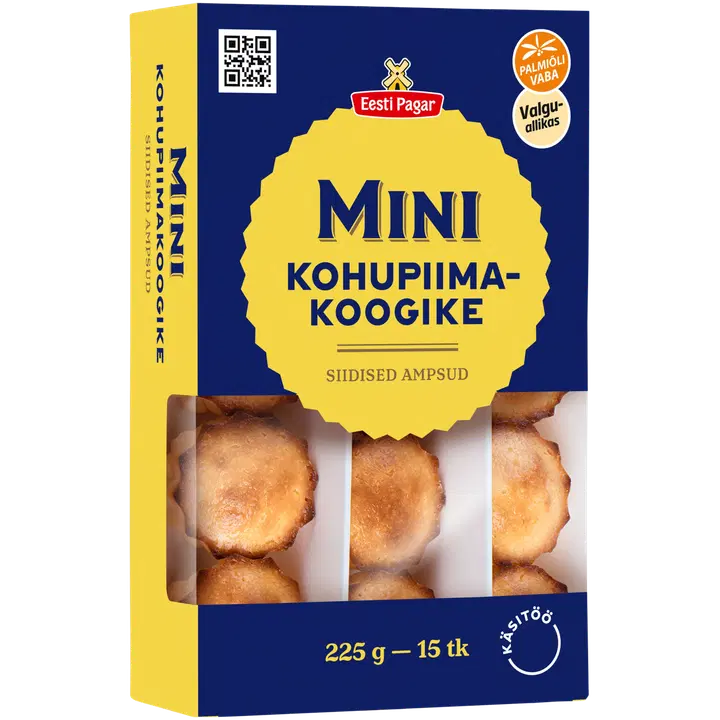 Eesti Pagar Mini Kohupiimakoogike 225 g 15tk