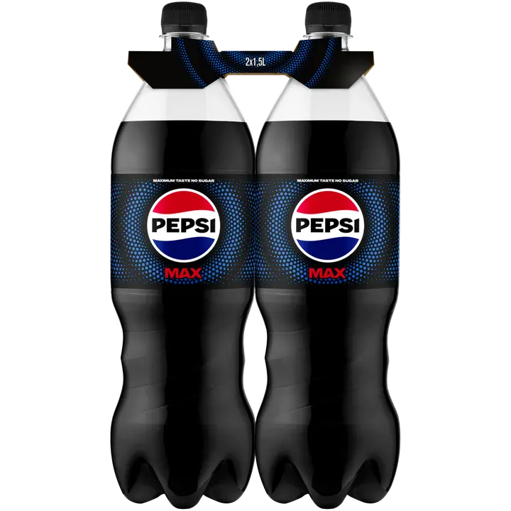 2 x Pepsi Max virvoitusjuoma 1,5 l