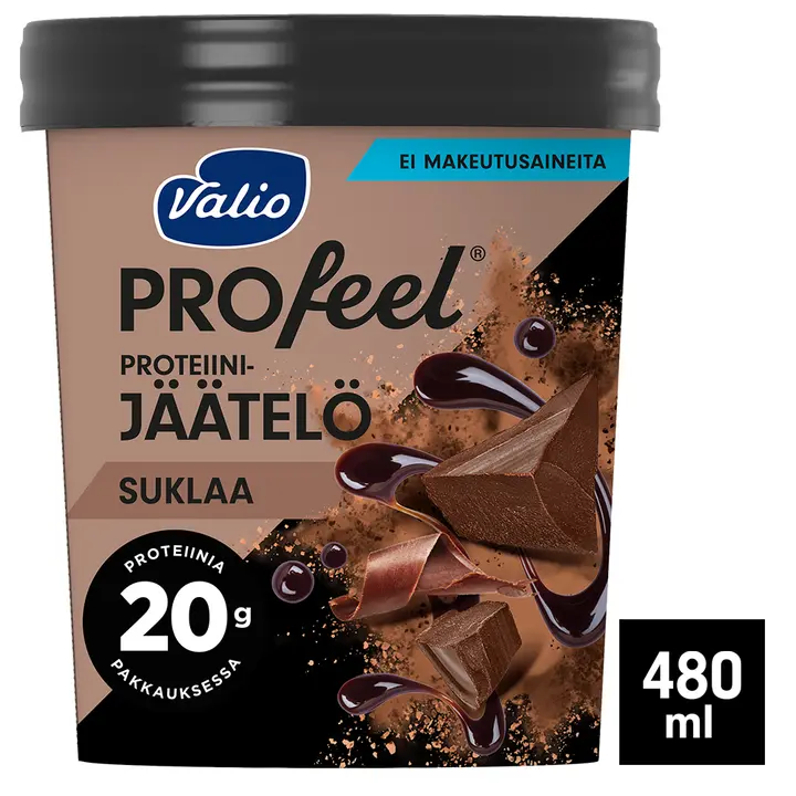 Valio PROfeel® jäätelö 480 ml suklaa laktoositon