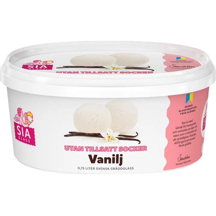 SIA Glass Vanilja ilman lisättyä sokeria