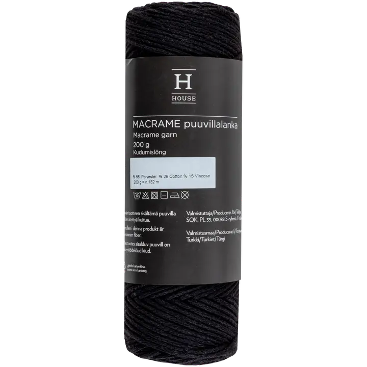 House lanka Macrame 212147 200 g Black 122198