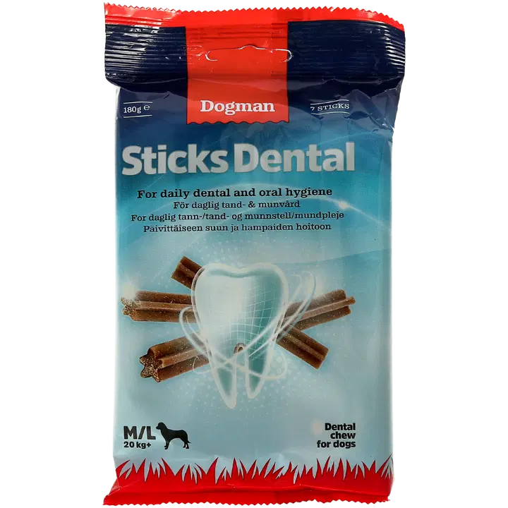 Dogman Sticks Dental M/L 7-pack 180g