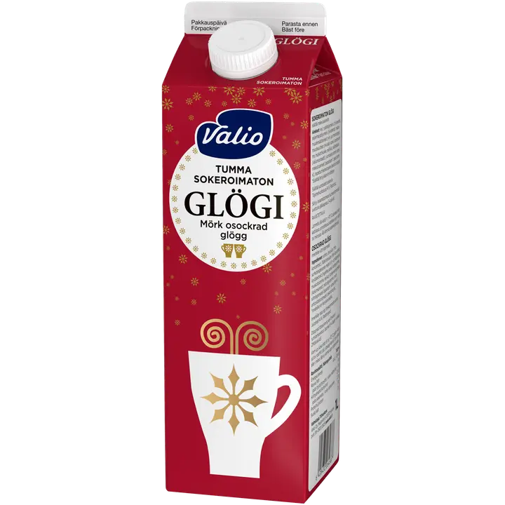 Valio glögi tumma 1 l sokeroimaton kausituote