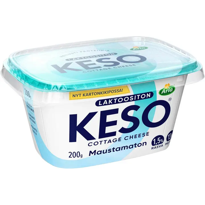 Arla Keso 1,5% laktoositon maustamaton raejuusto 200 g