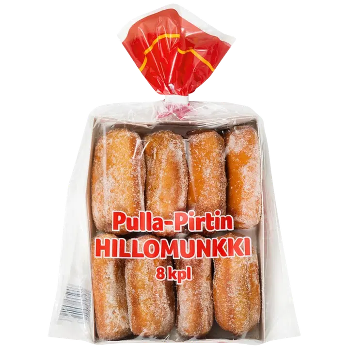 Pulla-Pirtti Hillomunkki 8/560g laktoositon sekamarjatäytteinen munkki