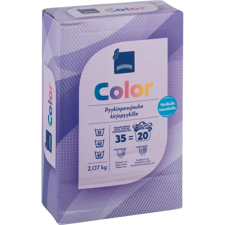 Rainbow pyykinpesujauhe kirjopyykille 2,07 kg