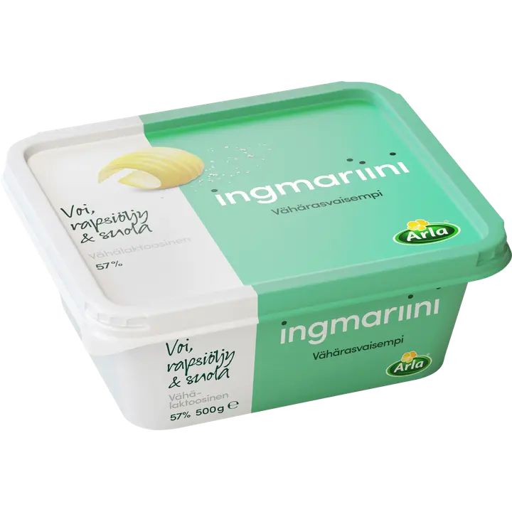 Arla Ingmariini 500 g vähärasvaisempi vähälaktoosinen rasvaseoslevite