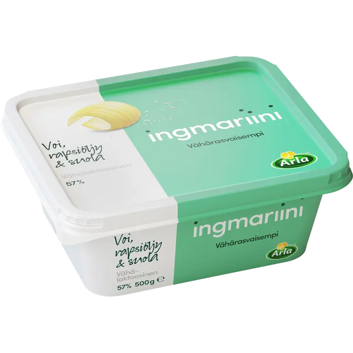 Ingmariini 500 g vähärasvaisempi vähälaktoosinen rasvaseoslevite
