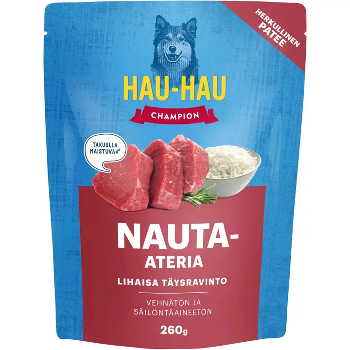 Hau-Hau Champion Nauta-ateria täysravinto 260 g