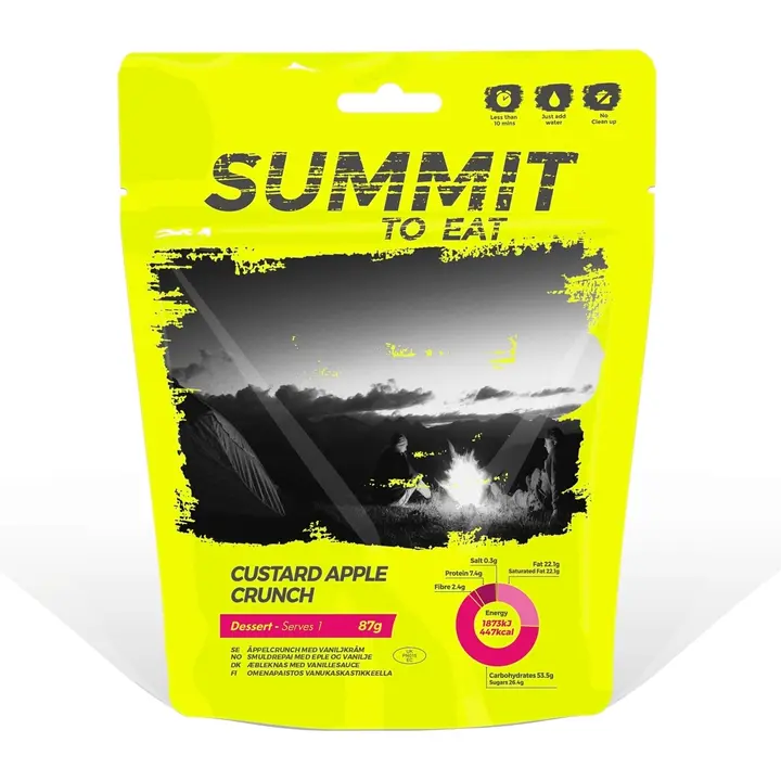 Summit To Eat Retkiruoka Vaniljakastiketta ja omenacrumblea Single