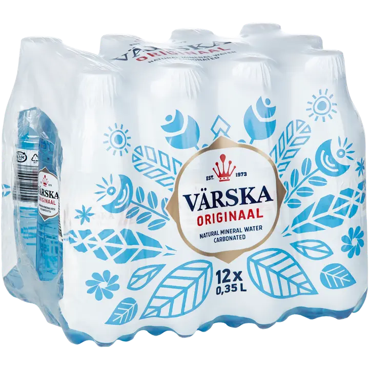 12xVärska Originaal luonnon mineraalivesi, hiilihapollinen 0,35L PACK PET