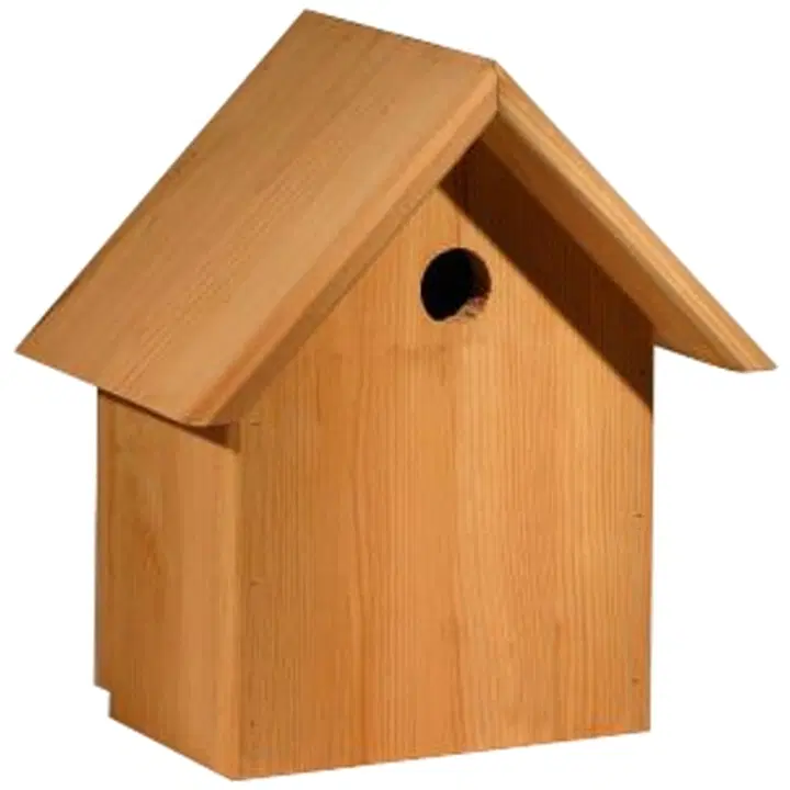 Linnupesakast viilkatus 8 x 12 x 28 cm.