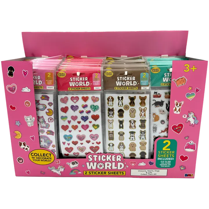 Sticker World tarra-arkki 2kpl/pkt Pink