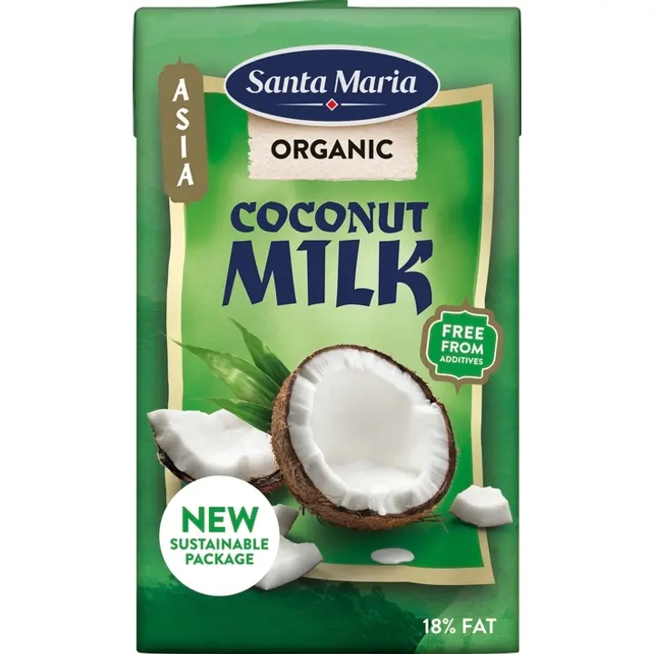 Santa Maria 250ml Coconut Milk luomu kookosmaito