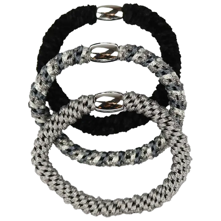 Accessories with Style Hiuslenkki  musta  mix 3kpl