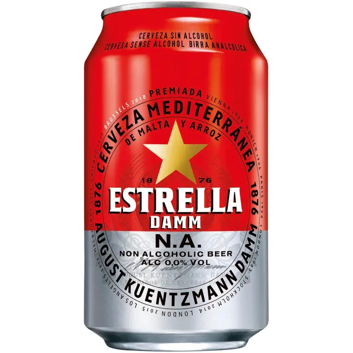 Estrella Damm N.A. 0,0% 0,33l alkoholiton oluttölkki
