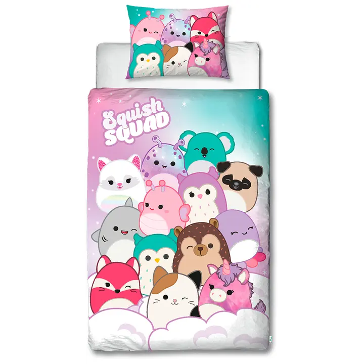 Laste voodipesukomplekt 150X210/50X60 Squishmallows