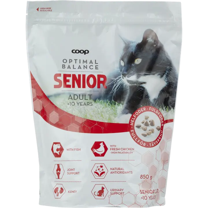 COOP kuivtoit vanematele kassidele 850g