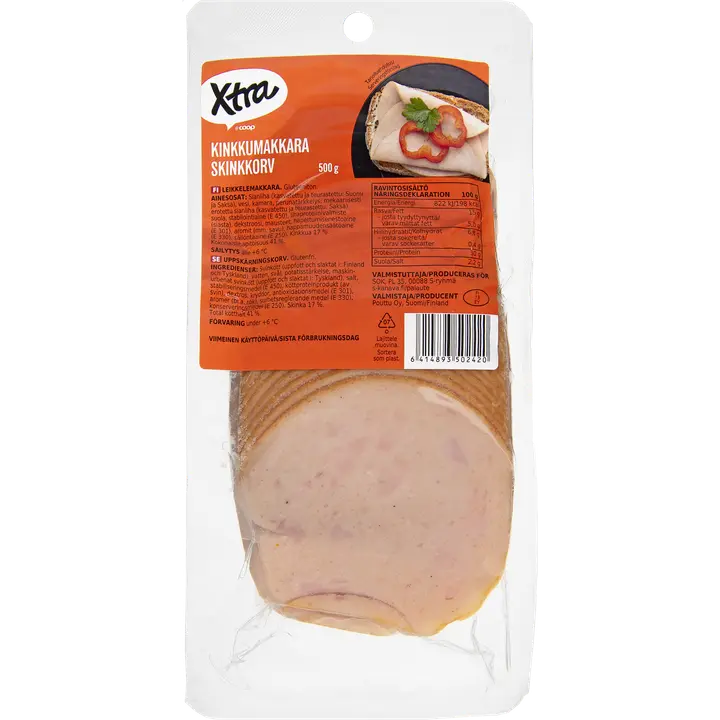 Xtra kinkkumakkara viipale 500 g