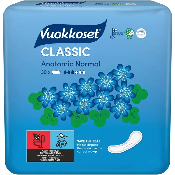 Vuokkoset Classic hügieeniside 30 tk