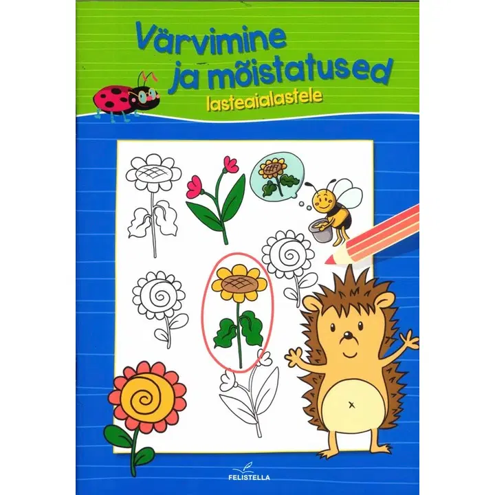 Siilike-värvimine ja mõistatused lasteaialastele