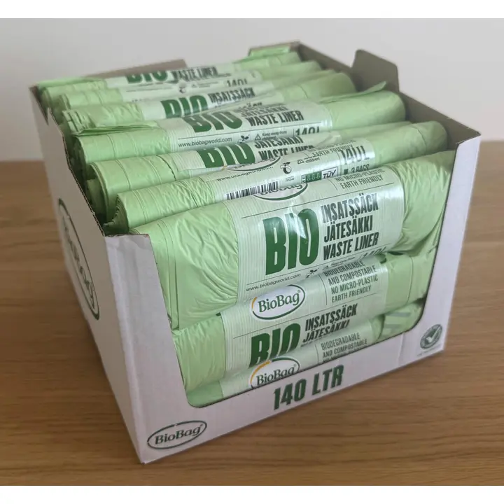 BioBag 3kpl vihreä 870x1300 140L Biopussi