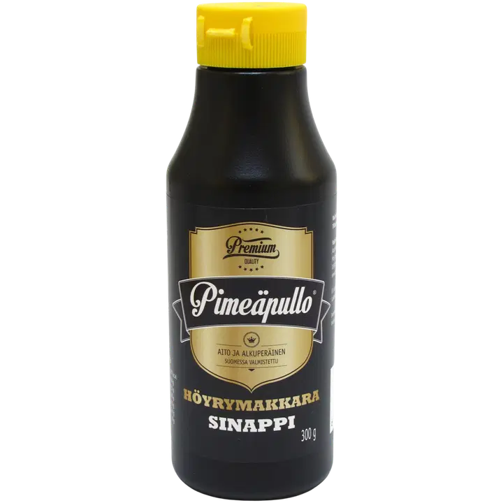 Salosen Pimeäpullo 300g Höyrymakkarasinappi